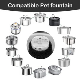Cat Water Fountain Pump,Cat Fountain Pump Replacement Pump SMA-800 Submersible Motor,Pet Water Fountain Pump for Stainless Steel Cat Water Dispenser (Bottom pumping)