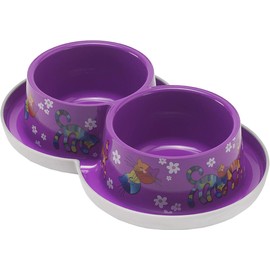 ModernaProducts - Plato Perro Doble Anti-hormiga Wild Life 2x350ml Morado