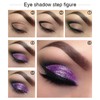 Black Metallic Liquid Glitter Eyeshadow & Waterproof Eyeliner Pen -