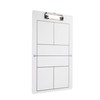 Double-Sided Dry Erase Pickleball Coaching Clipboard, White Board with Court