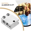 ULTECHNOVO 1pc Hot End Heater Block for Printers High-Performance Aluminum