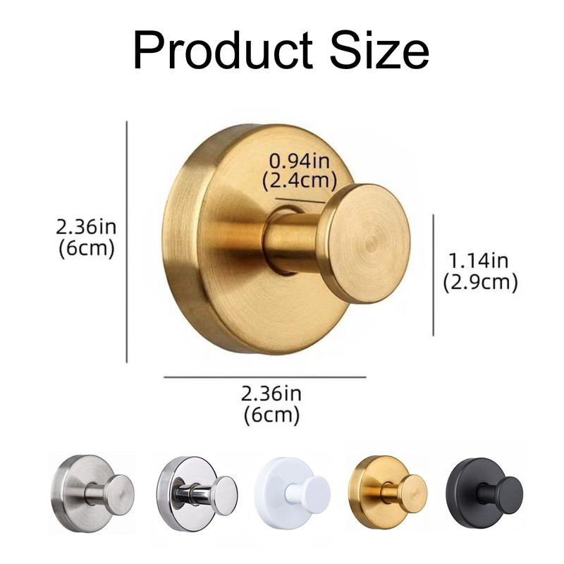 jwflck Suction Hooks - Shower Suction Cup Hooks, No-Drill Waterproof