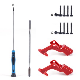 2 piezas de botón de interruptor de gatillo rojo mejorado compatible con Dyson V10 V11 SV12 SV14 Partes de repuesto con herramientas de reparación