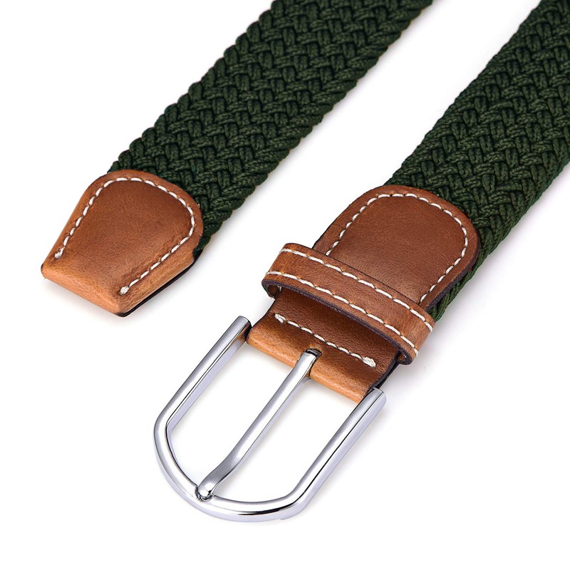 Fabric Belt Stretch Braided and Elastic Belt for Men and
