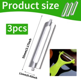 3 PCS Stainless Steel Sharp Potato Peelers