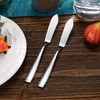 KEAWELL Premium 4-Piece 7" Louis Hammered Butter Knives, 18/10 Stainless