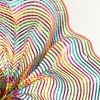 10" Wide Foil Stripes Poly Deco Mesh: Bright Multi (10