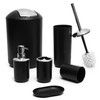 Moss & Stone 6-Piece Bathroom Accessories Set, Includes Soap Dispenser,