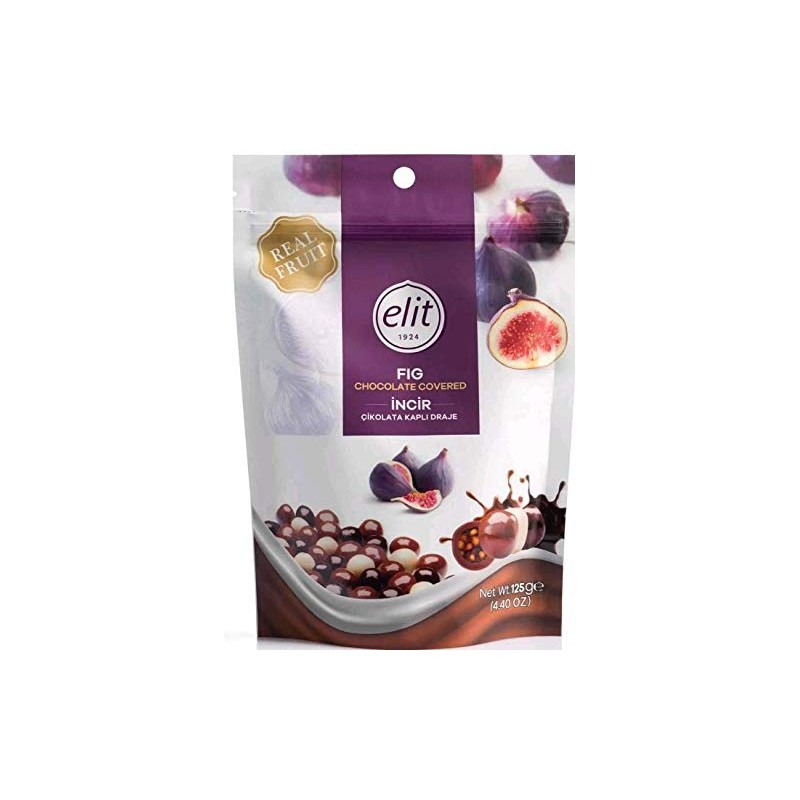 Elit Chocolate Covered Fig Dragee - 1 Pack
