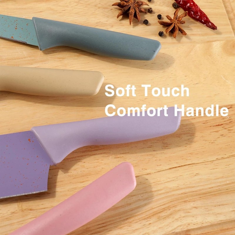 Kitchen Colorful Kitchen Knife Set 6 PCS, Colored Knives Set