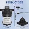 Water Diaphragm Pump 12V DC 3.0 GPM 45 PSI Quiet