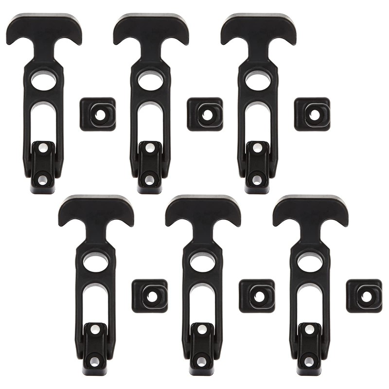 Acrux7 6Pcs Rubber Latches Flexible T Handle Draw Latch 4.3