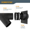 POWERTEC 70359 4" Dust Collection Hose Y-Fitting Connector with Blast