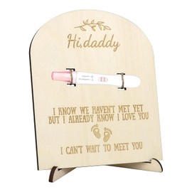 Pregnancy Announcement for Husband, Pregnancy Test, Keepsake, Wooden Sign, New Family Member, Surprise Gift (Souvenir)
