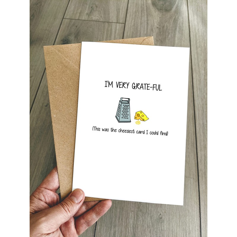 Funny Thank you Card - I'm very grateful - Cute