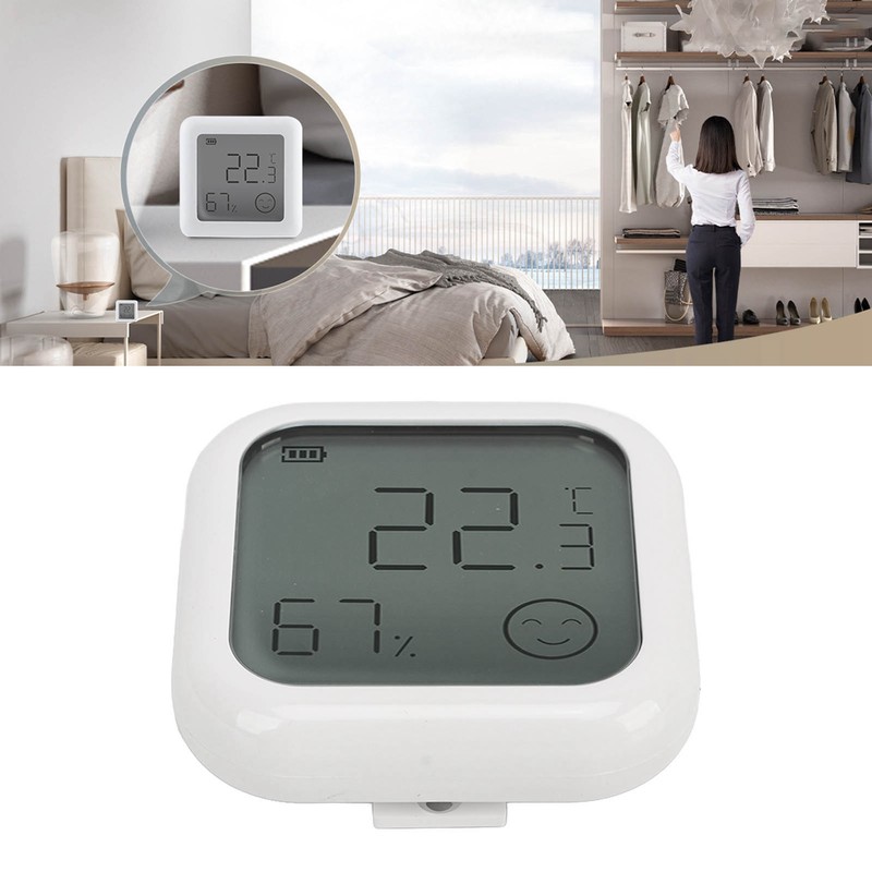 Temperature Sensor Humidity Tester Digital Display Remote Control Thermometer DC