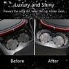 2pcs Bling Car Cup Holder Coasters & 2pcs Push Start