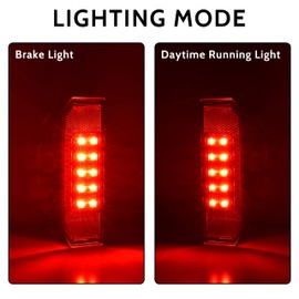 KATIMOTO UTV Rear Tail Light Assembly for Ranger 15-21, LED Tail Lights Rear Brake Stop Running Taillights for Polaris Ranger 570 Full Size XP 900 RGR GENERAL 1000 2015-2021 Accessories, 2PCS