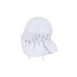 Sterntaler Unisex Children's Peaked Cap with Neck Protection with Ties and Ear Flaps, White, 39, White