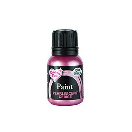 Rainbow Dust Pearl Food Colouring, Edible Paint in Pearlescent Colours, Ready to Use, Easy to Apply, Create Cakes & Cupcakes with an Indulgent Shimmer - Cerise, 25 ml
