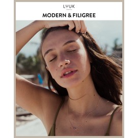 LUUK LIFESTYLE Filigree Buddha eye pendant necklace, 925 sterling silver, 19”, religious Zen jewelry, luck charm, Asian protective talisman, gift for yoga practitioners, women's fashion, rosé gold