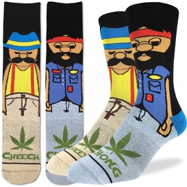 Good Luck Sock Men's Cheech & Chong, Characters Socks, Adult, Shoe Size 8-13