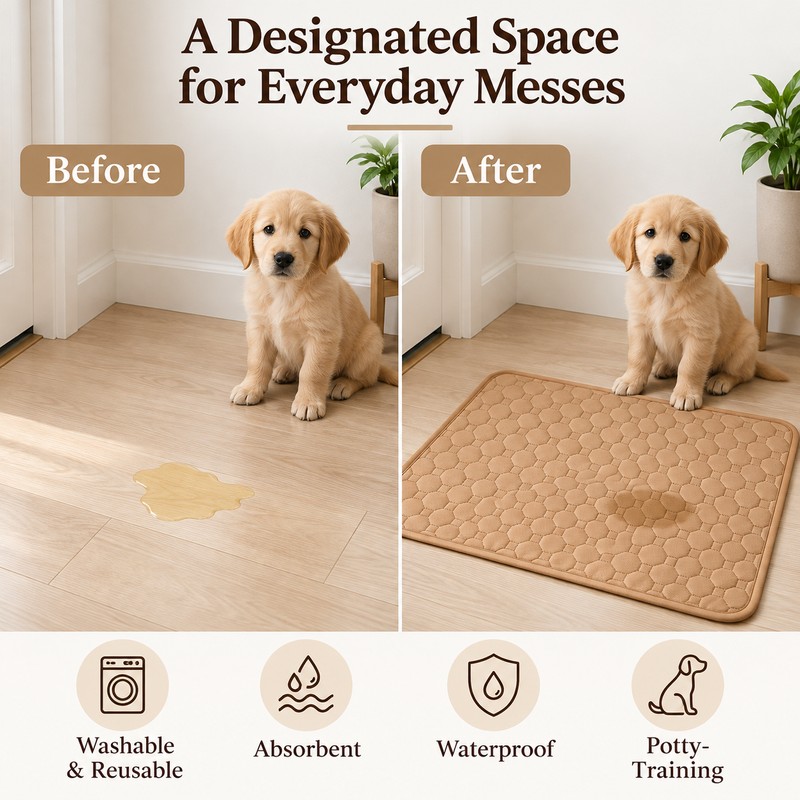 Reusable Dog Pee Pad for Puppy Potty Training – Washable