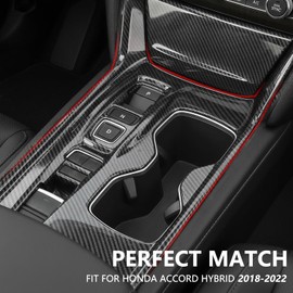 Gear Shift Panel Cover Trim for Honda Accord Hybrid 2018 2019 2020 2021 2022(Not Fit Gas)