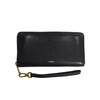 Fossil Women's Logan Zip Clutch, black, 19.685 cm x 1.905