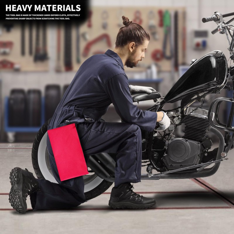 4 Pack Premium Tool Pouch, 12 Inches Tool Bag Multipurpose