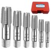 6-Piece NPT Pipe Tap Set, 1", 3/4", 1/2", 3/8", 1/4",