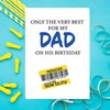 Dad Birthday Card, Father, Reduced sticker, Only the Best for