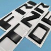 Unbranded Matte Black Raised Rear Tailgate Insert Letters for 2022-2024