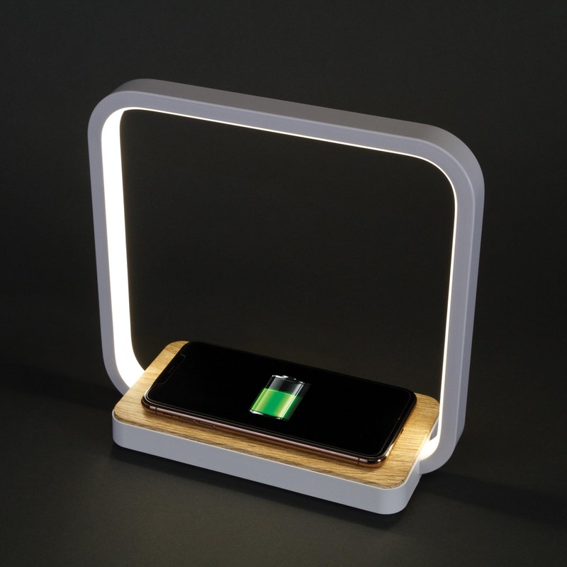 OttLite Wireless Charging Station and Night Light, White