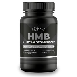 NAIMA HMB 120 Cápsulas | Beta-Hidroxi Beta-Metilbutirato | Apoyo para Recuperación y Masa Muscular | Rendimiento Deportivo y Fuerza | Suplemento sin Aditivos