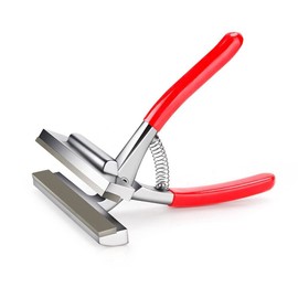 QDS Large Premium 120mm Canvas Pliers Wide Metal Artists Stretching Framing Clamp Tool, Silver, Red