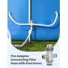 POOLHACKER Pool Fittings Dual Split Hose Plunger Valve, Pool Parts