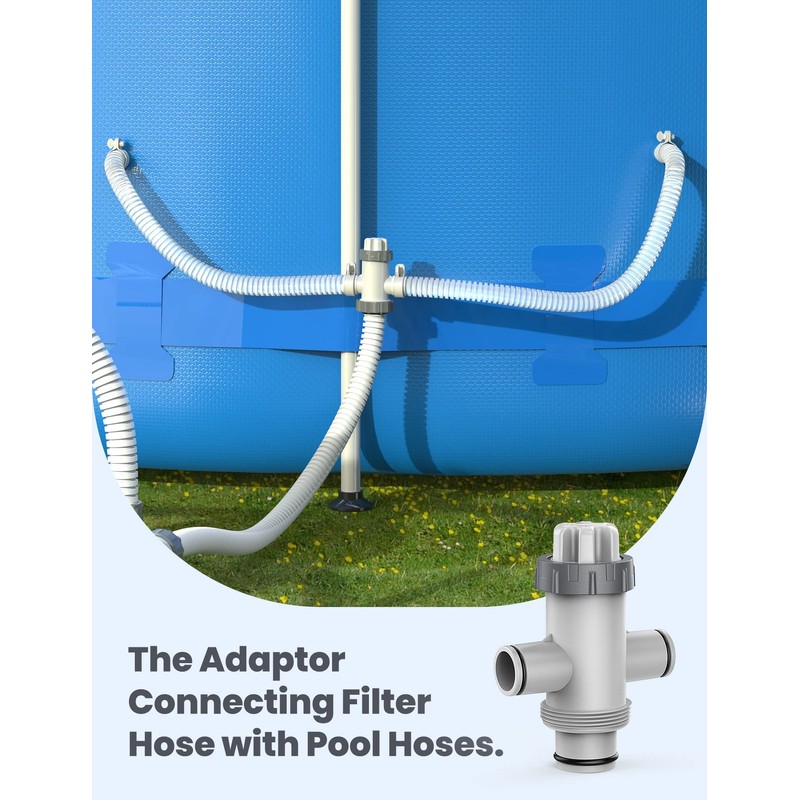 POOLHACKER Pool Fittings Dual Split Hose Plunger Valve, Pool Parts