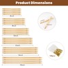 24-Piece Wooden Needlepoint Stretcher Bar Kit with 150 Tacks, 6