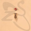 ZS ASTM F136 Belly Button Piercing Titanium 14G Colourful Stones