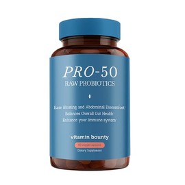 Vitamin Bounty Pro-50 - Probiotics for Women & Men - 50 Billion CFU - 13 Strains Probiotic + Prebiotic - Probiotics for Digestive Health - Delayed Rel