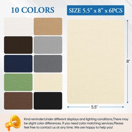 Canvas Patch 5.5 x 8 Inches 6Pcs Self-Adhesive Waterproof Canvas Patch Kit for Repairing Tents,Sofas,Boat Covers,Camping Chair,Awnings,Car Seats.(Beige)