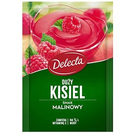 Delecta Kisiel Smak Malinowy Raspberry Soft Jelly Mix 58g (5-Pack)