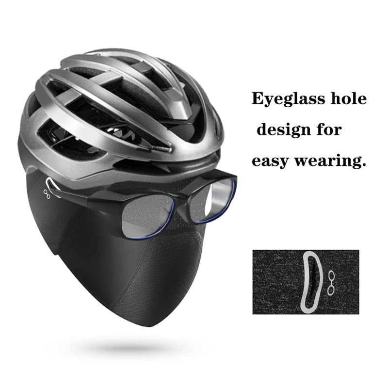 Kgtee Winter Helmet Liner Skull Cap, Fleece Lined Warm Cycling