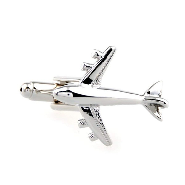 Commercial Jet Pilot Plane Cufflinks for Men, Aviation-Inspired Shirt Accessory,
