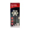 FABFINDS Solar Snow Flake Light Outdoor Stake LED 5Pack Warm