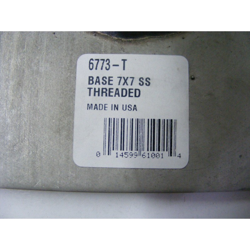 attwood Base 7X7 SS Threaded
