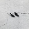eMagTech 2pcs Black Plastic Trim Panel Shelf Fastener Car Rear