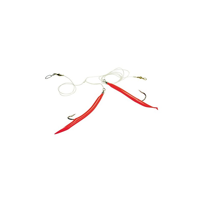 Dieter Eisele XXL-Makk System Yellow/Red 2 Hooks 10/0 160 cm