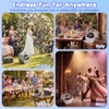 Theefun Bubble Machine: 750ML Metal Automatic Bubble Maker, Portable Professional